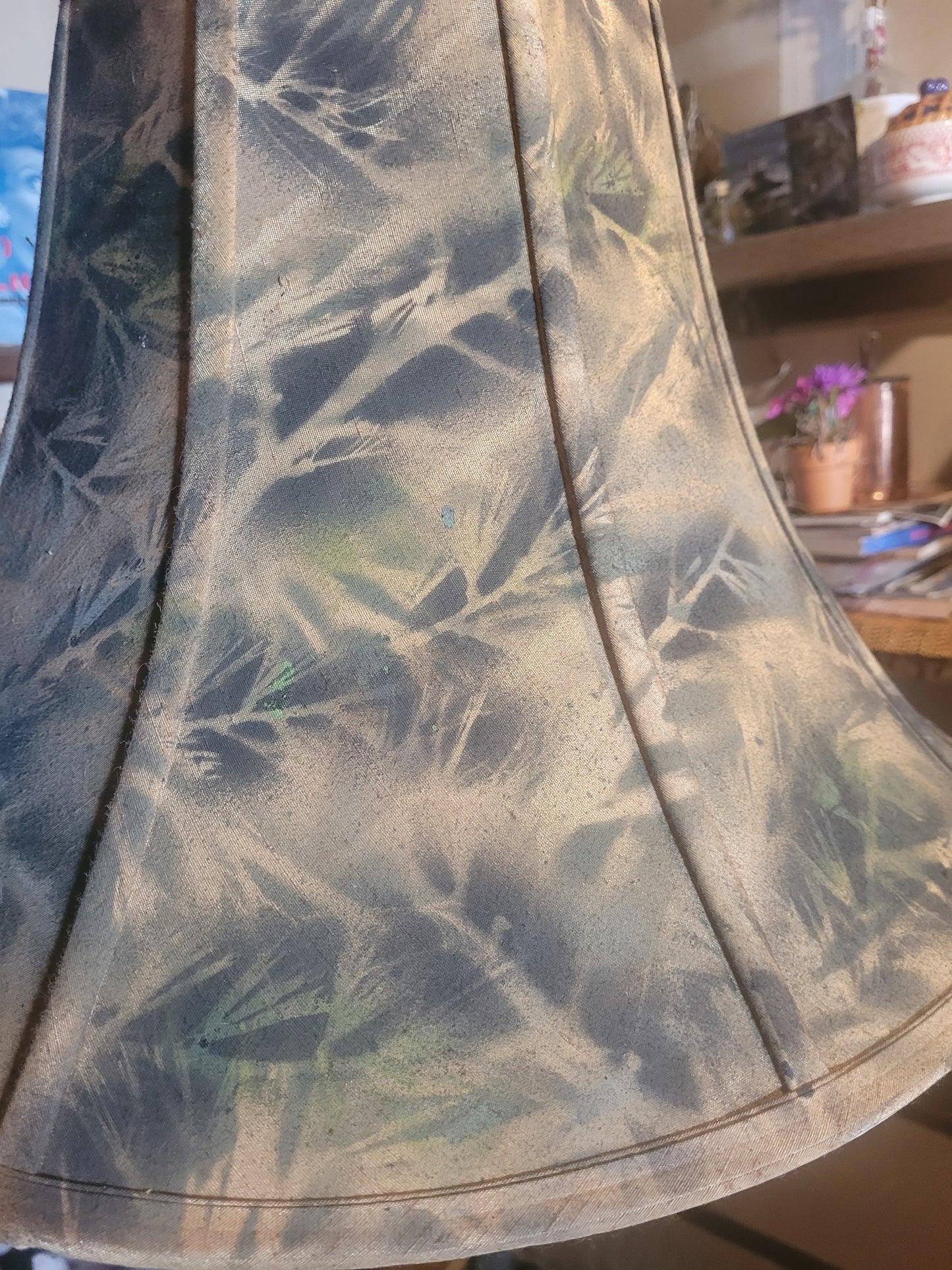 “Bell of the Woods” - Handcrafted Camouflage Lampshade