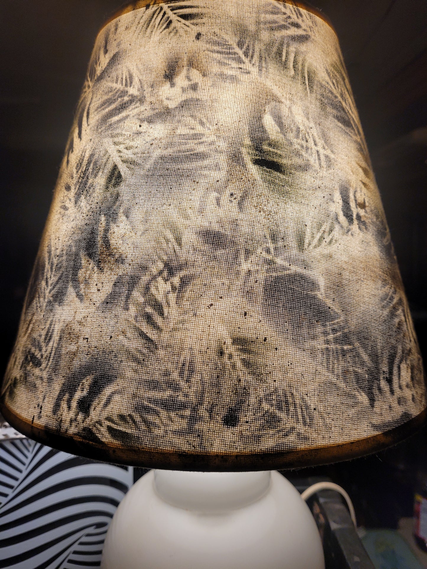 “Forest Fade” - Handcrafted Camouflage Lampshade