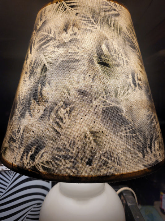 “Forest Fade” - Handcrafted Camouflage Lampshade
