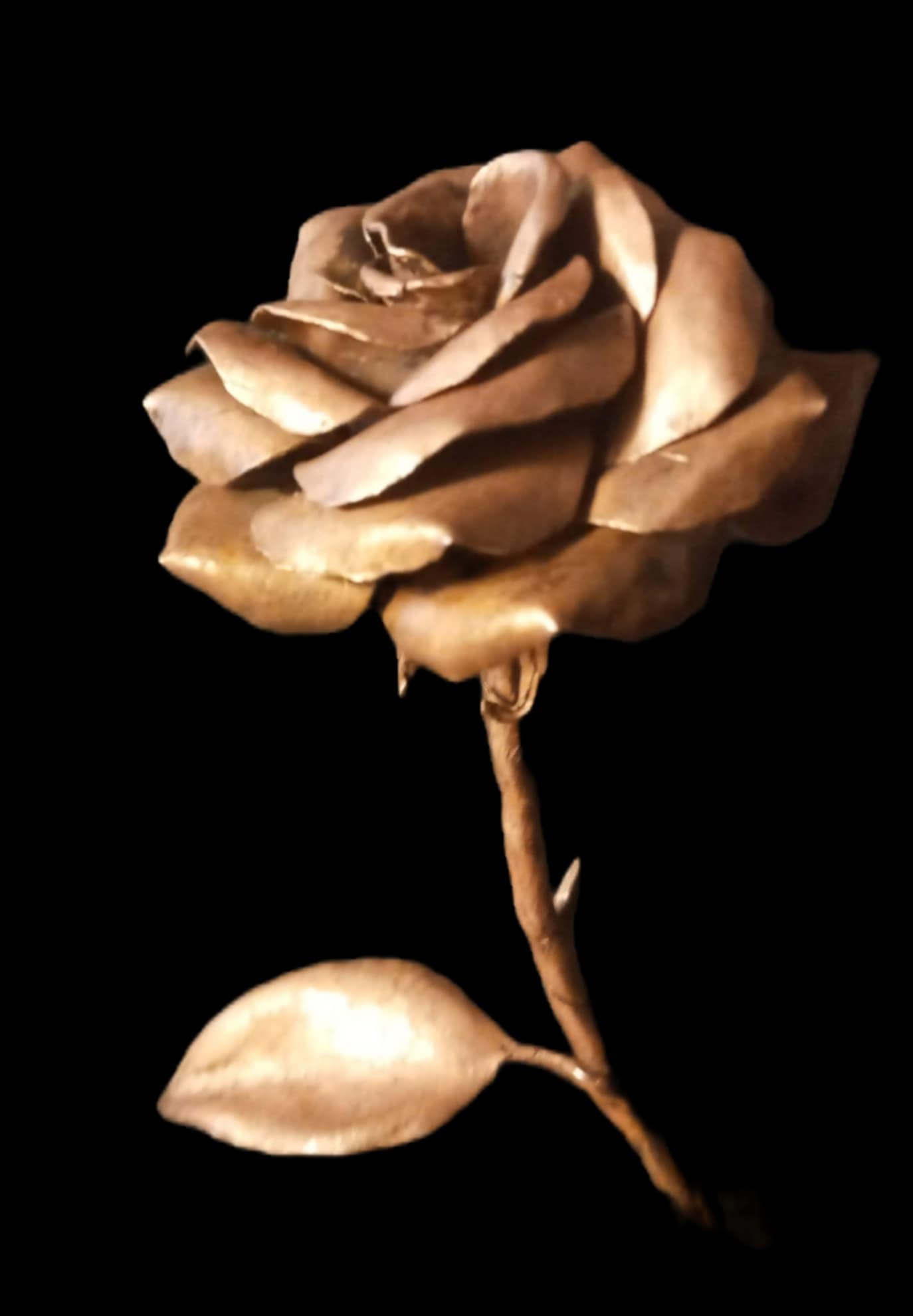 🌹 Handcrafted Copper Rose – by Steven Atkinson